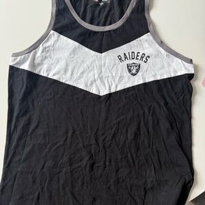 Raiders Black and White Tank Top